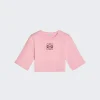 Loewe Anagram Cropped T-Shirt Pink