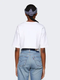 Loewe Anagram Cropped T-Shirt White