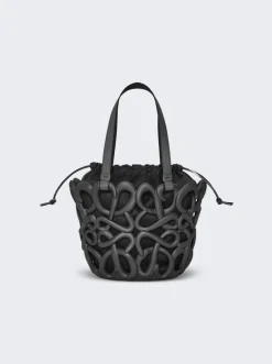 Loewe Anagram Inflated Basket Bag Black
