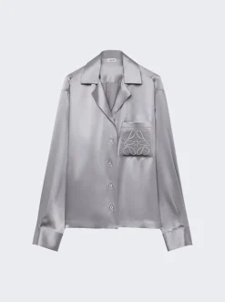 Loewe Anagram Pyjama Blouse Mouse Grey