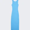 Loewe Anagram Tank Dress Medium Turquoise