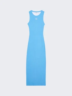 Loewe Anagram Tank Dress Medium Turquoise
