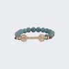 Ananya Aquamarine And Diamond Chakra Bracelet 18K Yellow Gold