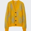 BURBERRY Argyle Wool Cardigan Mimosa Yellow