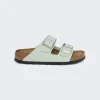 Birkenstock Arizona Soft Footbed Sandals Matcha Nubuck