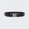 BALLY B Buckle Belt Black