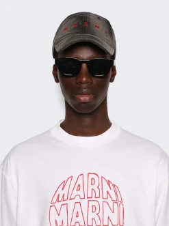 Marni Baseball Cap Black