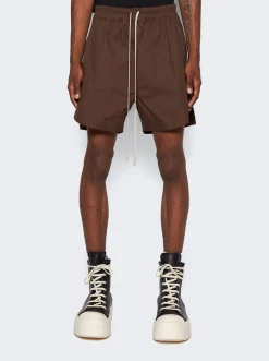 Rick Owens Bela Boxer Shorts Brown