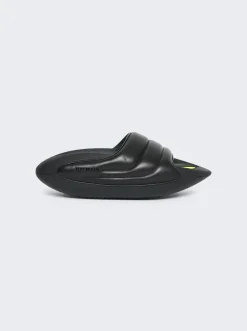 Balmain B-It Puffy Quilted Slides Black