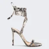 Gianvito Rossi Borneo Wrap Up Sandals Python Print
