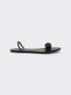 The Row Bow Sandal Black