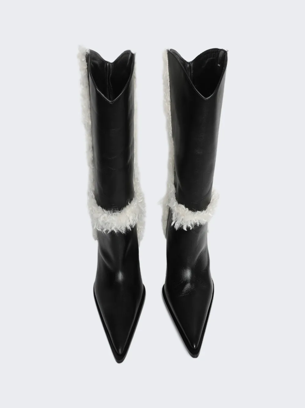 Coperni Bridge Cowboy Boot Black And Off White