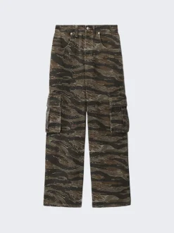 Alexander Wang Camouflage Cargo Jeans Camo