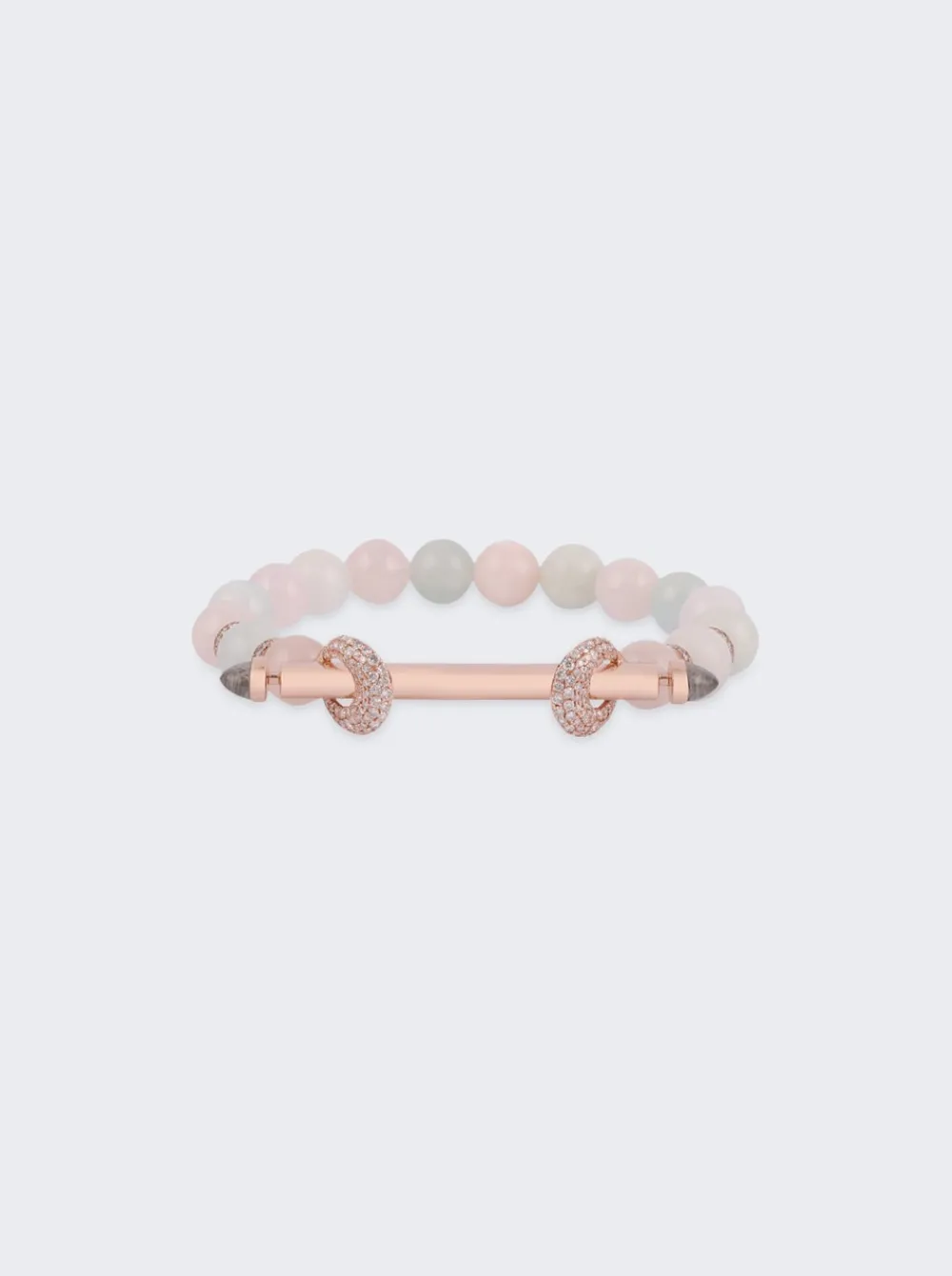 Ananya Candy Beryl And Rose Gold Chakra Bracelet 18K Rose Gold