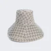 Gucci Canvas Gg Wide Brim Hat Beige