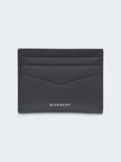 Givenchy Card Holder In 4G Classic Leather Grey