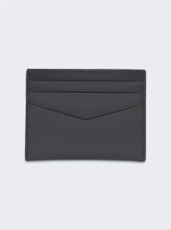 Givenchy Card Holder In 4G Classic Leather Grey
