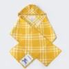 BURBERRY Check Wool Hooded Scarf Pear