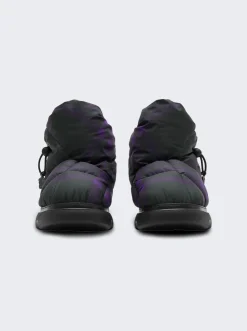 BURBERRY Checker Puffer Boots Royal