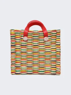 Heimat Atlantica Chito Reed Tote Bag Multicolor