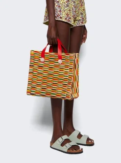 Heimat Atlantica Chito Reed Tote Bag Multicolor