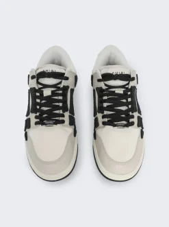 Amiri Chunky Skeleton Low Top Sneakers Beige