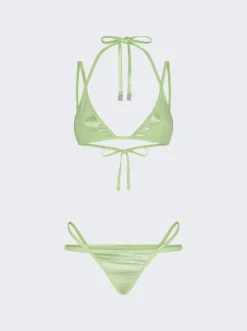 The Attico Classic Bikini Mint Green