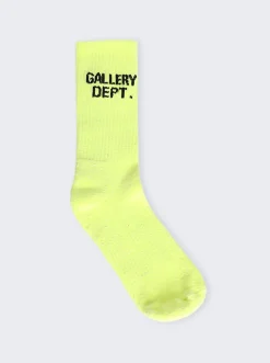 Gallery Dept Clean Socks Fluorescent Yellow