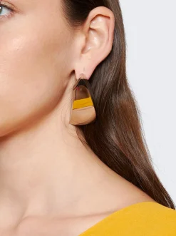 Saint Laurent Comet Earrings Palladium