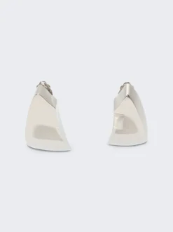 Saint Laurent Comet Earrings Palladium