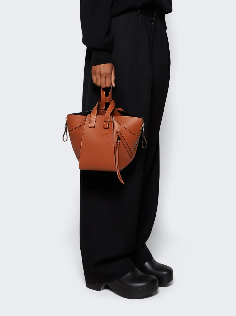 Loewe Compact Hammock Bag Tan