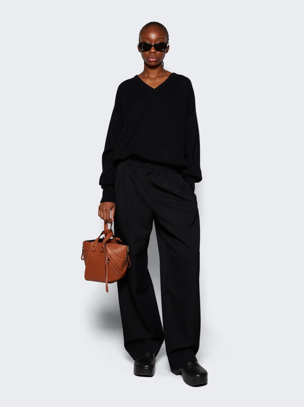 Loewe Compact Hammock Bag Tan
