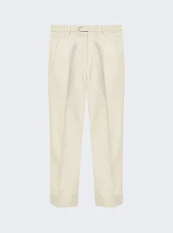 Gucci Cotton Drill Pants Off White