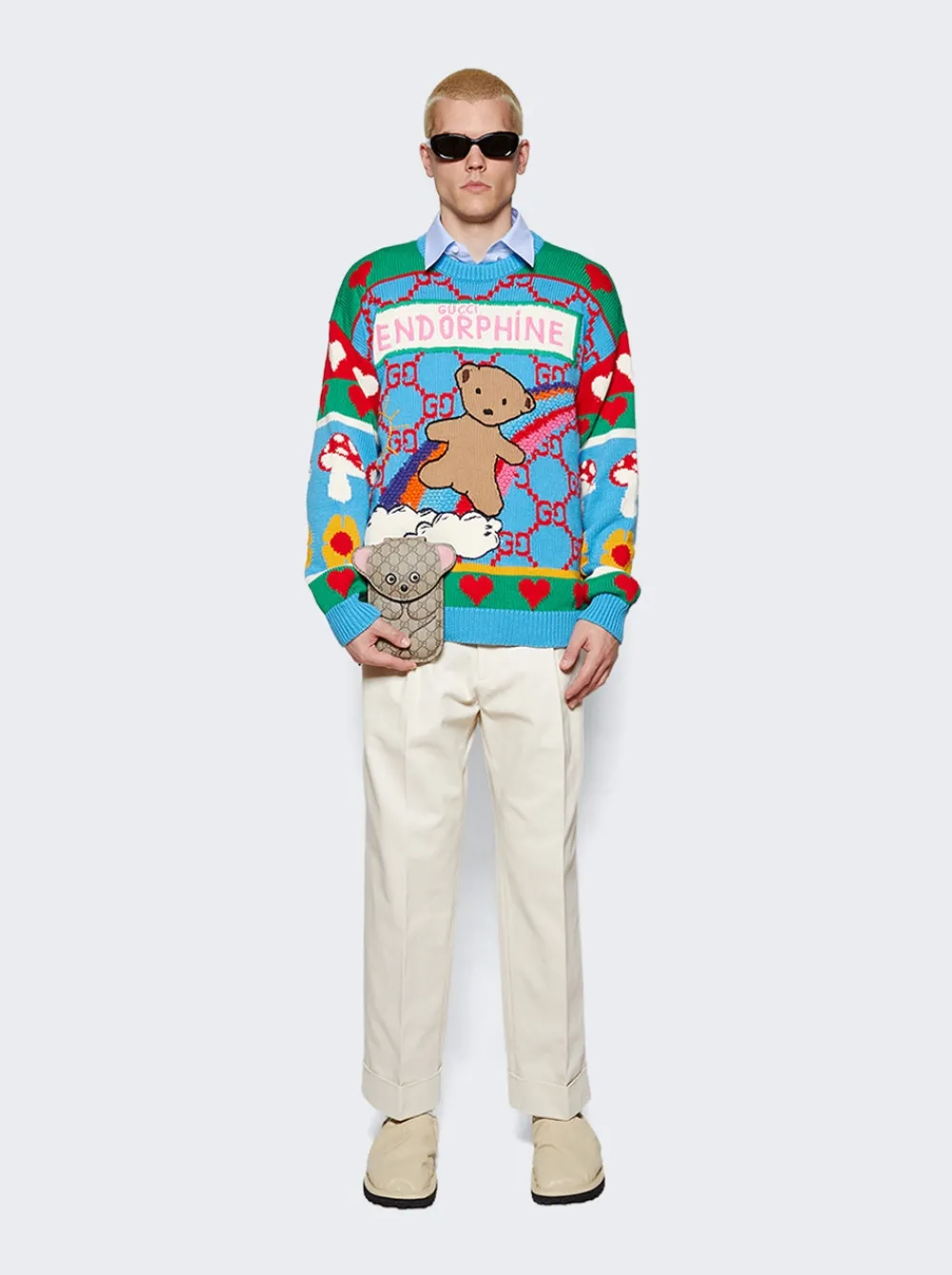Gucci Cotton Drill Pants Off White