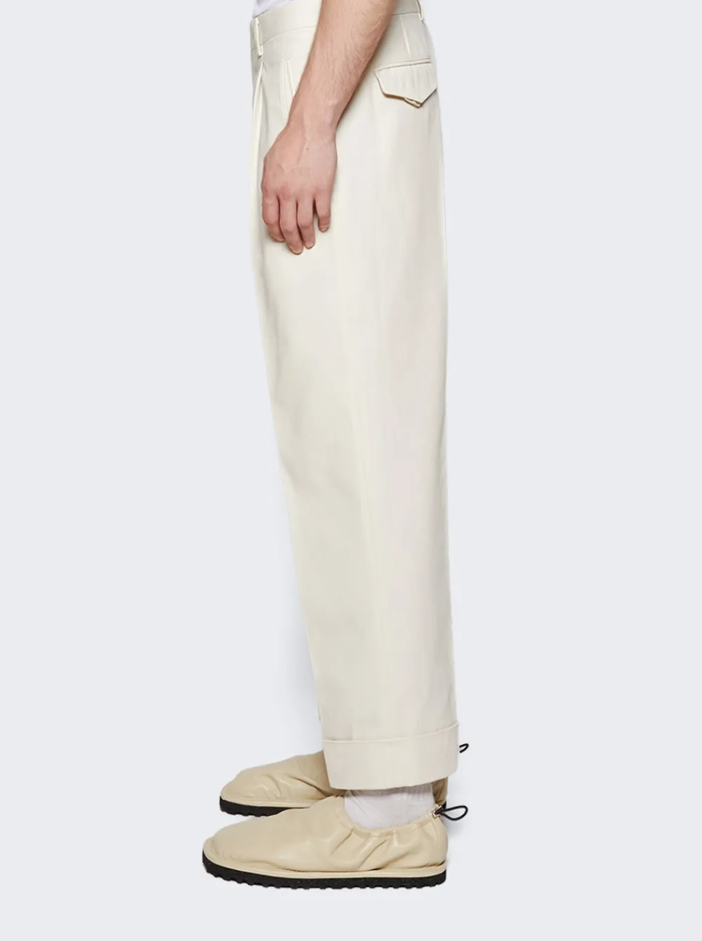Gucci Cotton Drill Pants Off White