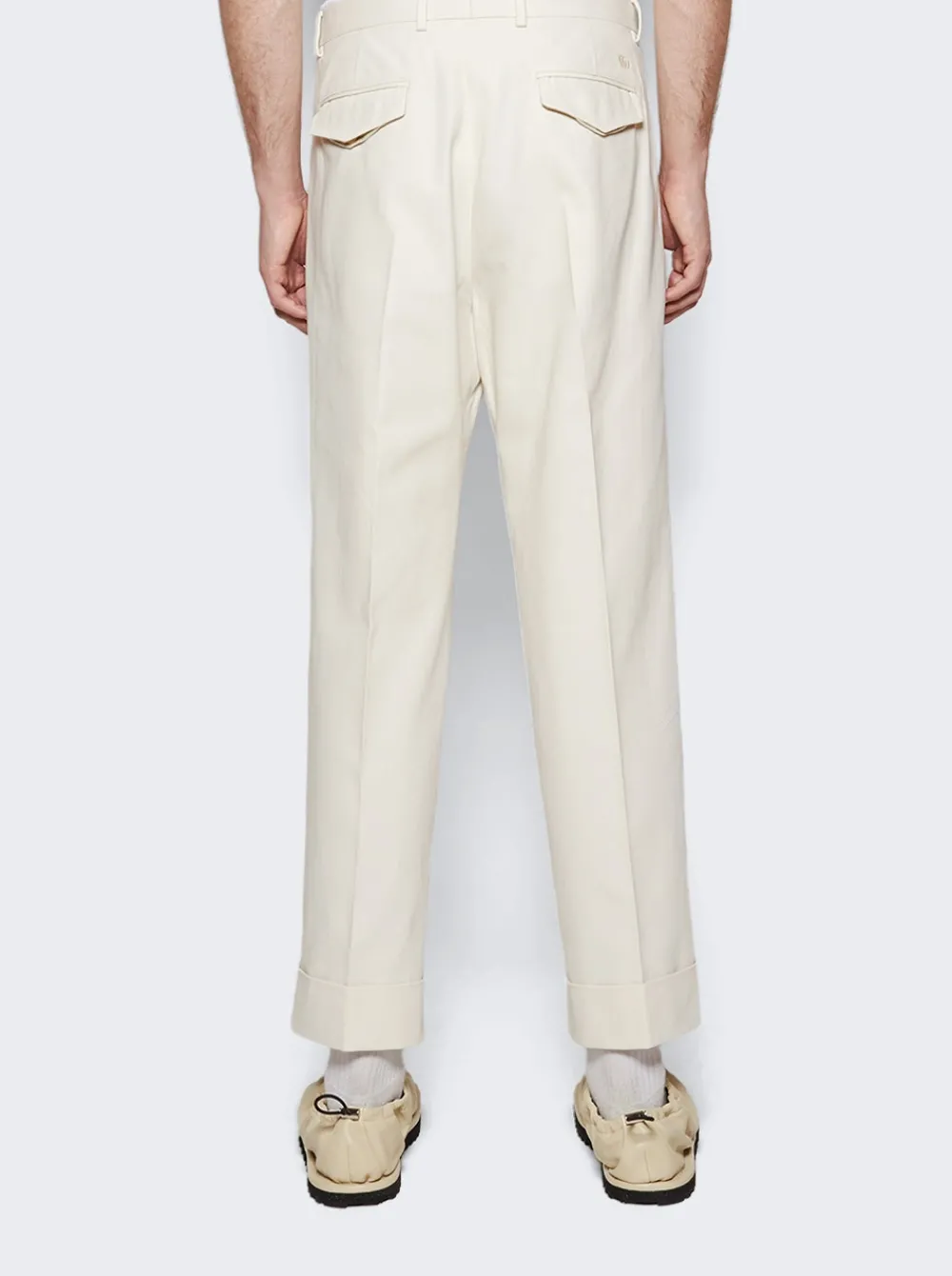Gucci Cotton Drill Pants Off White