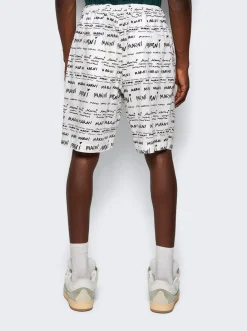 Marni Cotton Poplin Shorts Lily White