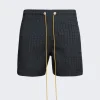 Rhude Crocodile Swim Shorts Black