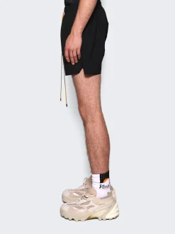Rhude Crocodile Swim Shorts Black