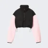 Alexander Wang Cropped Zip Up Jacket Light Pink