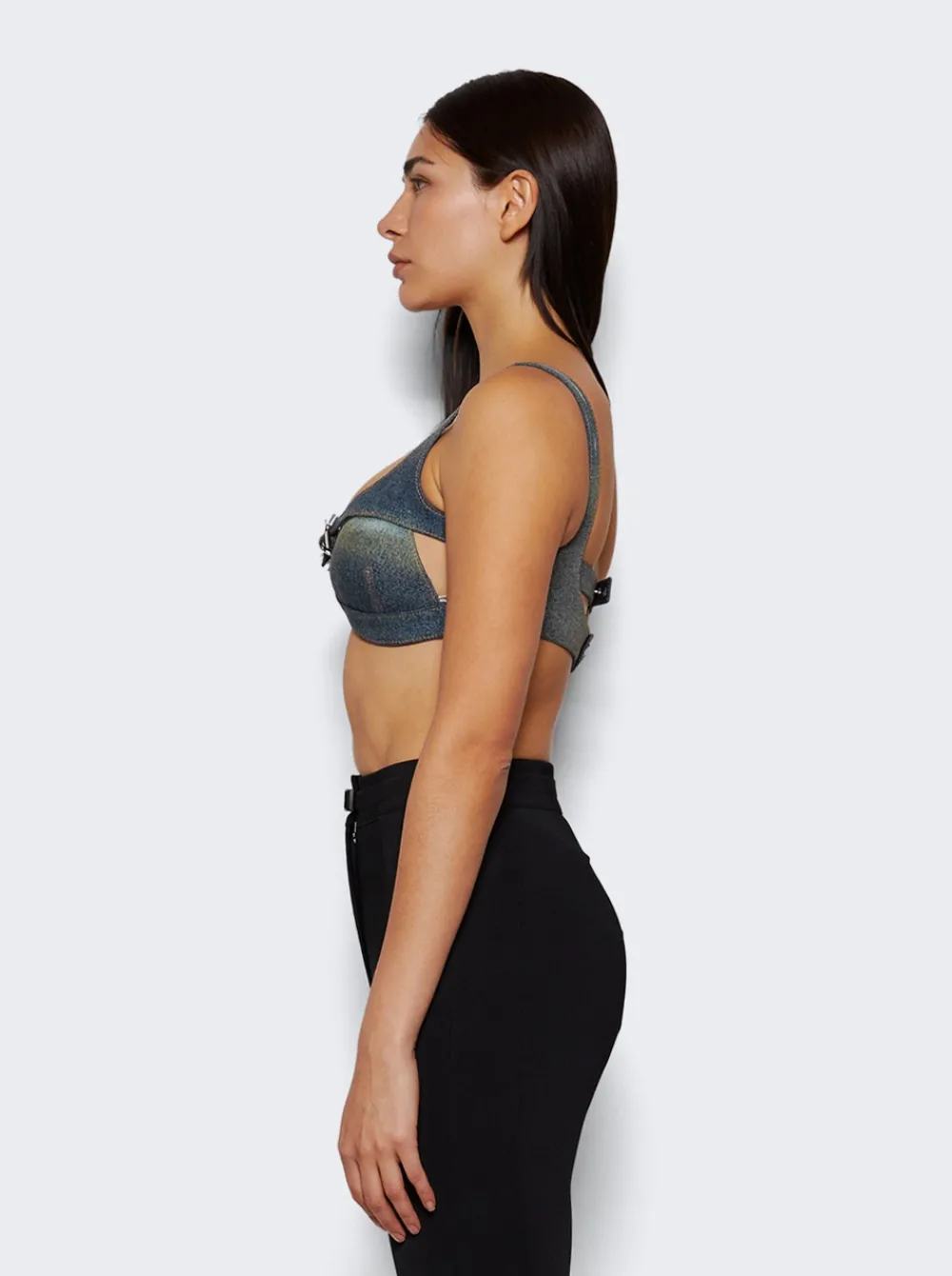 Givenchy Crossed Front Bra Military Blue