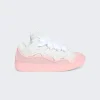 Lanvin Curb Sneakers Pink And White