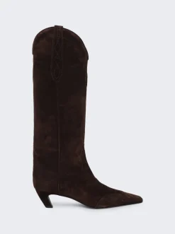 Khaite Dallas Knee High Boot Coffee