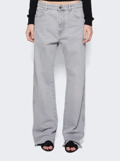 Miu Miu Denim Pants Grey