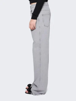 Miu Miu Denim Pants Grey