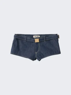 Miu Miu Denim Shorts Blue