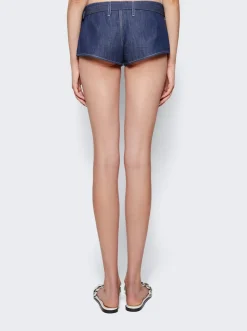 Miu Miu Denim Shorts Blue
