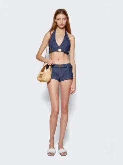 Miu Miu Denim Top Blue