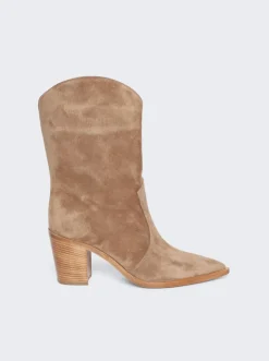 Gianvito Rossi Denver Booties Camel