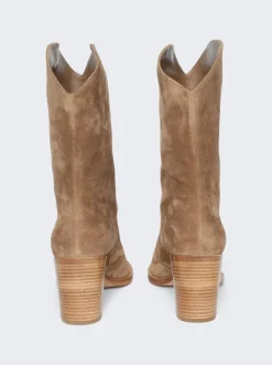 Gianvito Rossi Denver Booties Camel